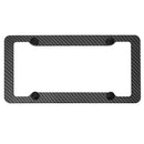 Carbon Fiber License Plate Frames Cover for Front Rear Bracket with Screws A