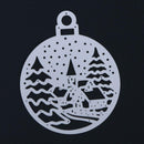Snow House Circle DIY Metal Stencil Embroidery Craft Cutting Die Card Decor Gift