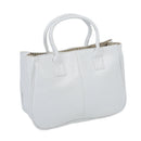 Fashion Woman Ladies Class PU Leather Satchels Tote Purse Bag Handbag - whi