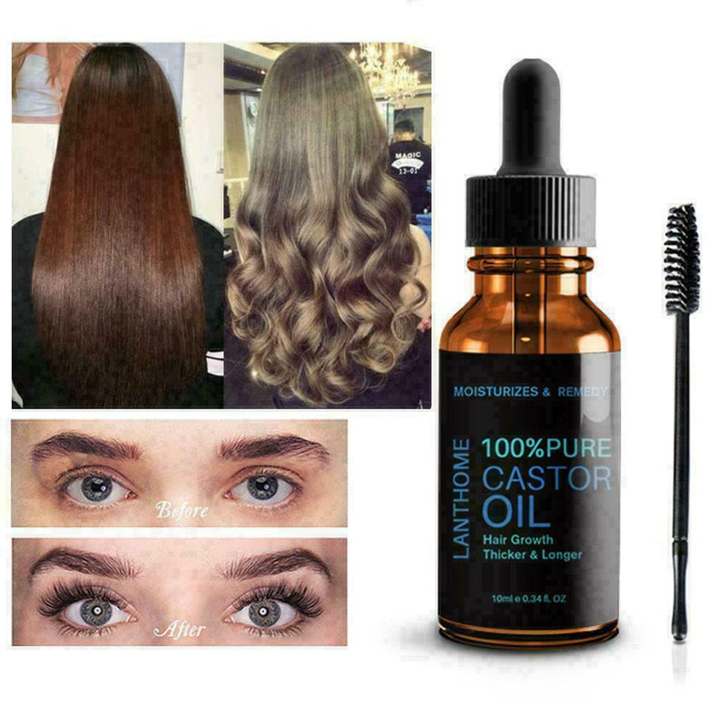 Pure Organic Castor Oil Eyelash/Eyebrow Enhancer Growth Serum 100% Natural Favor