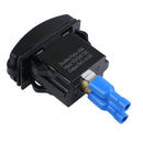12V 24V Car Auto Boat Accessory LED Dual USB Charger - Outlet green