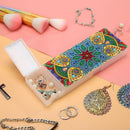 DIY Mandala Special Shaped Diamond Painting Students Pencil Storage Box