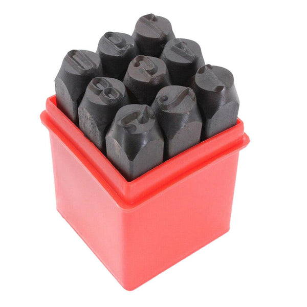 2 Sets of 18 Pieces Number Punch Set For Stamping Metal - 3mm & 12.5mm