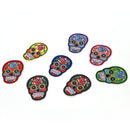 8Pcs iron on patches for clothes sew-on embroidered patch applique rose skul NTO
