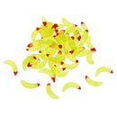 50Pcs 2.4cm Fishing Lure Maggot Grub Soft Lure Baits False Worms Yellow