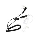 Two Way Radio Earpiece w/ Mic Covert Acoustic Tube Transparent Headsets