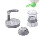 Dish Brush with Washing Liquid Soap Dispenser Pot Kitchen Utensils Clean Tool OZ