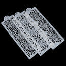 3pcs Rose Decorating Stencil for Wedding Cake Airbrush Stencil Plastic Templ3cO