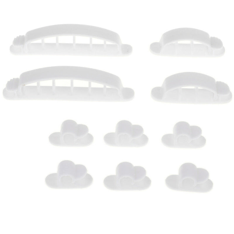 1 Set Wire Cord Clip Cable Line Holder Organizer Adhesive Clamp