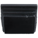 Plastic Square Pipe End Caps Tubing Insert Plugs 50x50mm 30 Pcs Black
