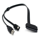 2.5 inch Hard Disk Drive SATA 22Pin to eSATA Data USB Powered Cable