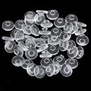 25 Pairs Round Silicone Eyeglass Push In Nose Pads