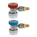 2Pcs Car Auto Freon R134A H/L Quick Coupler Adapters Air Conditioning Refri U4K3