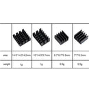 4Pcs Aluminum Alloy Heatsink Cooler Circuit Board Cooling for Raspberry Pi Black