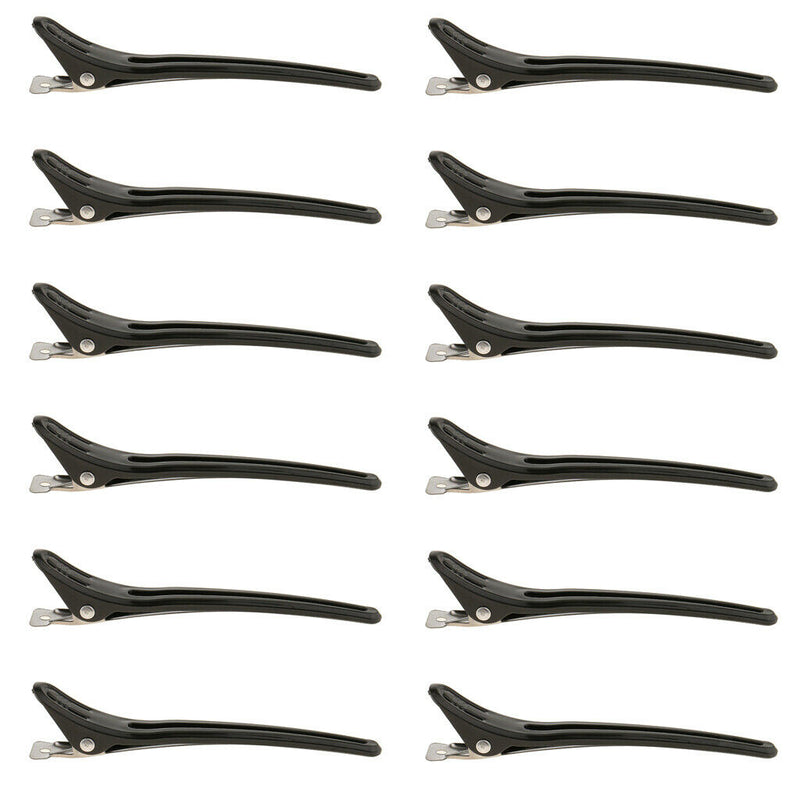 24x Hairdresser Duck Bill Hair Clips Plastic Hair Clips