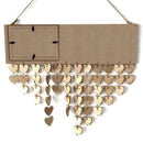 Wooden Calendar Pendants Photo Frame Home Hanging Ornaments Bedroom Decor SN9F