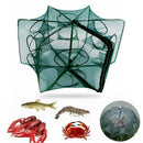 6 Sides 12 Holes Automatic Fishing Net NylonÃ‚Â Crab Fish Trap ShrimpÃ‚Â Cage (D) A