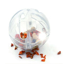 For Treat Parrots Birds Ball Toys Food Feeder Cage Hanging Bell Foraging C RKO