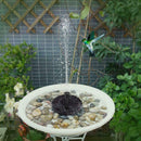 Outdoor Solar Powered Floating Bird Bath Water Fountain UK Pump Garden Pool H2R4