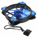 15 Lights LED PC Computer Chassis Fan Case Heatsink Cooler Cooling Fan DC 1 C2E3