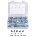84Pcs Adjustable 7-18 MM Pipes Mini Hose Clamps Clips Set Stainless Steel