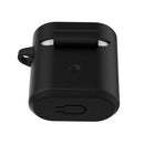 Protective Silicon Cover Skin+Keychain Clip for Freebuds2/Freebuds - Black