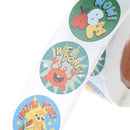 500 Pcs Reward Stickers Motivational Stickers Roll for Kids Cute Stickers LSEAU
