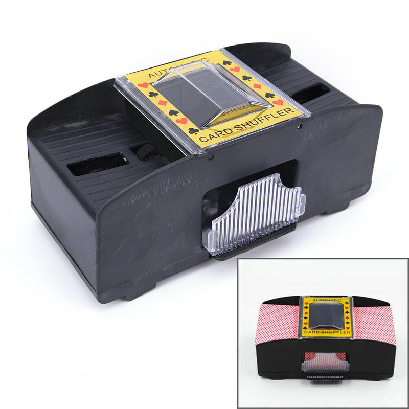 Automatic Poker Card Shuffler Battery Operated Game Playing Shuffling Machine MO