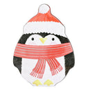 Christmas Decor Tinplate Candy Box Food Container Cartoon Box (Penguin)