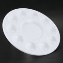 White 11-well Round Paint Palettes Artist Pallette