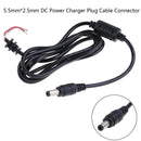 1Pc DC 5.5x2.5mm power charger plug cable connector for Laptop adapter 120cm ME