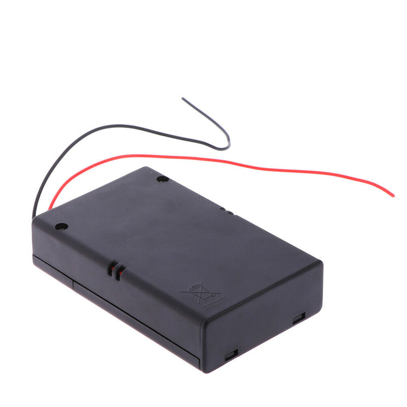 Battery box holder ON/OFF Switch for 3 X AA Battery Waterproof w/ wiME