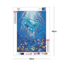 5D DIY Full Drill Square Diamond Painting Dolphin Cross Stitch Embroidery