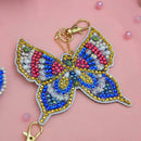 5pcs DIY Special Shaped Full Drill Butterfly Diamond Painting Keychain Kits Gift