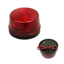 Red Round LED Strobe Beacon Rooftop Emergency Warning Flashing Light Lamps A9N9