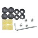 Antirust Car License Plate Frame Screws Fastener & Chrome Caps Cover Repalce