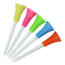 20pcs Multi Color Plastic Golf Tees 83mm Durable rubber cushion top Golf T TFL