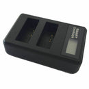 Dual LCD Display Battery Charger For Canon LP-E10 T6 T5 T3 EOS 1100D 1200D 1300D