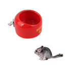Ceramic Coop Cup Bird Parrot Pet Cage Aviary Dog Water Food Bowl Feeder