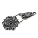 5Pcs DIY Floral Rhinestone Duck-mouth Clasp Buckle Button for Sewing Crafts