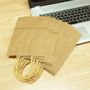 20 X Brown Paper Bags with Handles - Party and Birthday Gift A Handy Bag( 1 J4O7