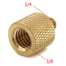 1Pc tripod camera thread screw adapter 3/8 to 1/4 female male converter brass ES
