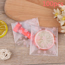 100pcs/Transparent Plastic Bag Candy Cookie Birthday Party Candy Packaging B Ew