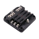 6-Way Positive & Negative Blade Fuse Box with LED Indicator For Car RV
