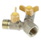 1/2 inch Propane Y Splitter Quick Connect Tee Adapter Fitting with Valve for RV