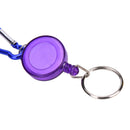 Retractable Reel Recoil ID Badge Lanyard Name Tag Key Card Holder Belt Clip LJ