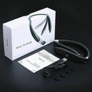 Bluetooth Headphones Wireless Neckband Headset - Sweatproof Foldable Earpho