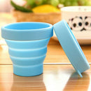 3Pcs Outdoor Portable Silicone Telescopic Drinking Collapsible Folding Cup  T5T6