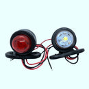 2XRed White Corner Side Marker LED Lights Outline Lamp Truck Trailer Van Bu H1A6