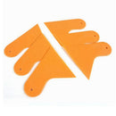 Car Stickers Scraper Plate Glass Yellow and Orange Plastic Film Tools MO